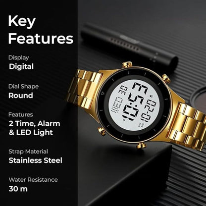 Rugged Digital Sports Watch for Men with Multi Function Display and Outdoor Style