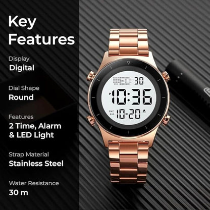 Rugged Digital Sports Watch for Men with Multi Function Display and Outdoor Style