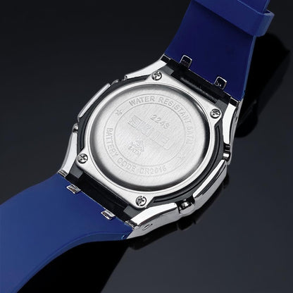 Premium Analog Digital Wrist Watch with Silicone Strap
