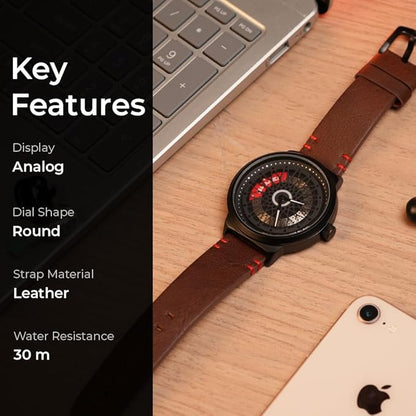 Premium Skeleton Dial Watch for Men – Leather Strap, Designer Mechanical Style Wrist Watch for Casual & Formal Wear