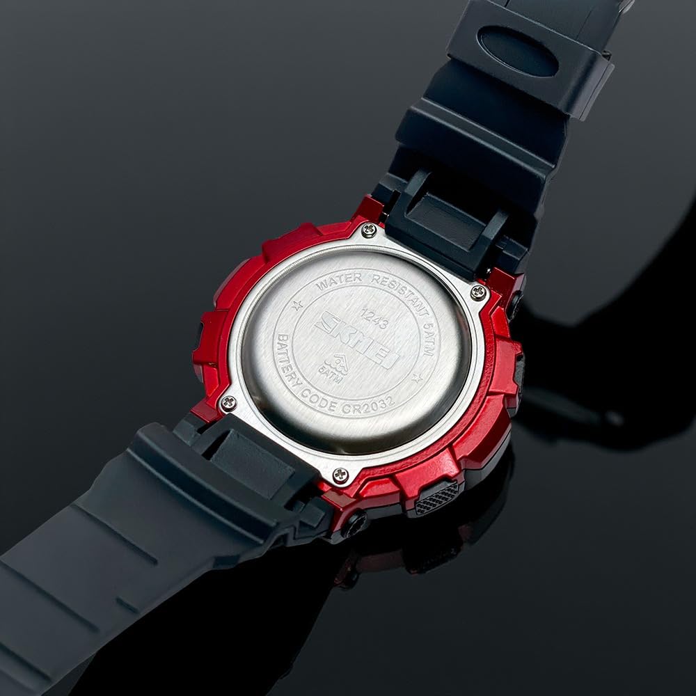 Digital Sports Watch for Men with Alarm Week Display LED Light and Durable Strap
