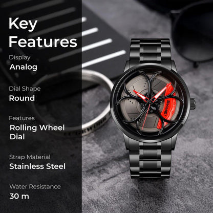 Premium Motorsport Rim Inspired Wristwatch