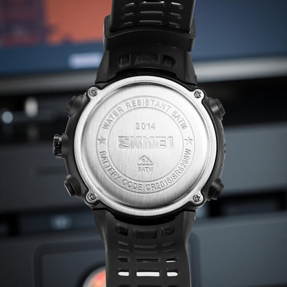 Premium Rugged Sports Watch Dual Display Tactical Wristwatch