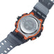Analog-Digital Watch for Men with Gray Transparent Silicone Strap and Round Dial for Casual & Formal Wear
