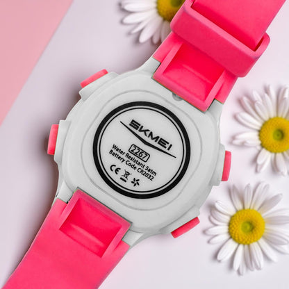 Kids Digital Watch with Cartoon Space Design and Soft Comfortable Strap for Daily Wear