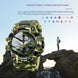 Smart Watch for Men with Army Green Camo Silicone Strap and Round Dial for Casual & Formal Wear