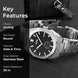 Analog Watch for Men with Silver Stainless Steel Strap and Round Dial for Casual & Formal Wear