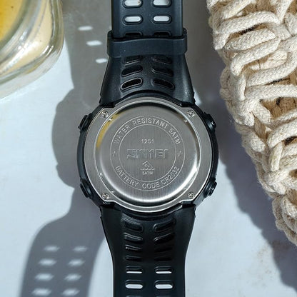 Premium Digital Sports Watch for Men with Round Dial Alarm Stopwatch Luminous Display and Comfortable Strap