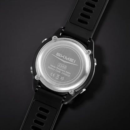 Digital Sports Wrist Watch with Silicone Strap for men