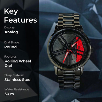 Premium Motorsport Rim Inspired Wristwatch