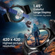 AMOLED Smart Watch for Men with Black Leather Strap and Round Dial for Casual & Formal Wear