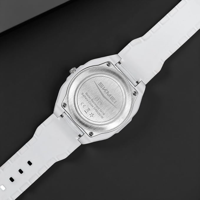 Minimalist Analog Wrist Watch with Textured Strap for men