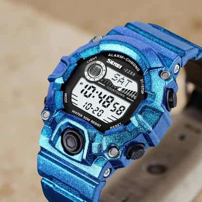 Digital Sports Watch with Rugged Design and Multi Function Display for kids