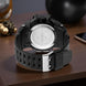 Digital Watch for Men with Black Silicone Strap and Round Dial for Casual & Formal Wear