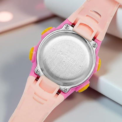 Digital Kids Watch LED Display, Round Dial, Waterproof Sports Watch with Alarm, Date & Comfortable Strap