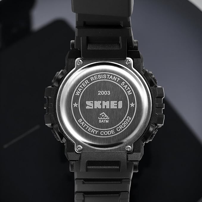 Rugged Digital Sports Watch for Men with Outdoor Style and Multi Function Display
