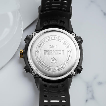 Premium Rugged Sports Watch Dual Display Tactical Wristwatch
