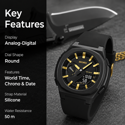 Luxury Analog Digital Sports Wrist Watch for Men