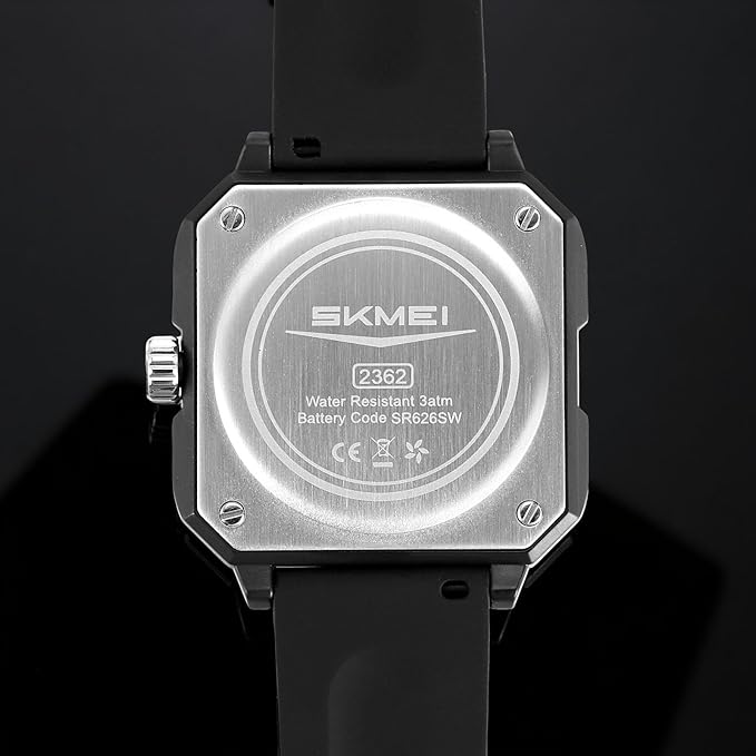Silicone Men’s Analog Quartz Sports Watch Waterproof & Trendy Wheels Rolling Design