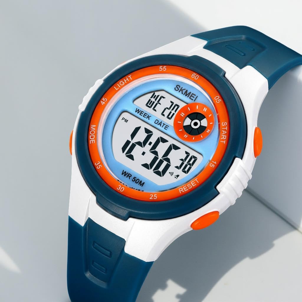 Digital Sports Wrist Watch with Alarm and Chronograph for kids