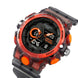 Analog-Digital Watch for Men with Gray Transparent Silicone Strap and Round Dial for Casual & Formal Wear