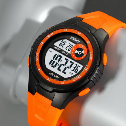 Digital Sports Wrist Watch with Alarm and Chronograph for kids