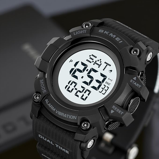 Outdoor Digital Sports Watch with Vibration Alert for men
