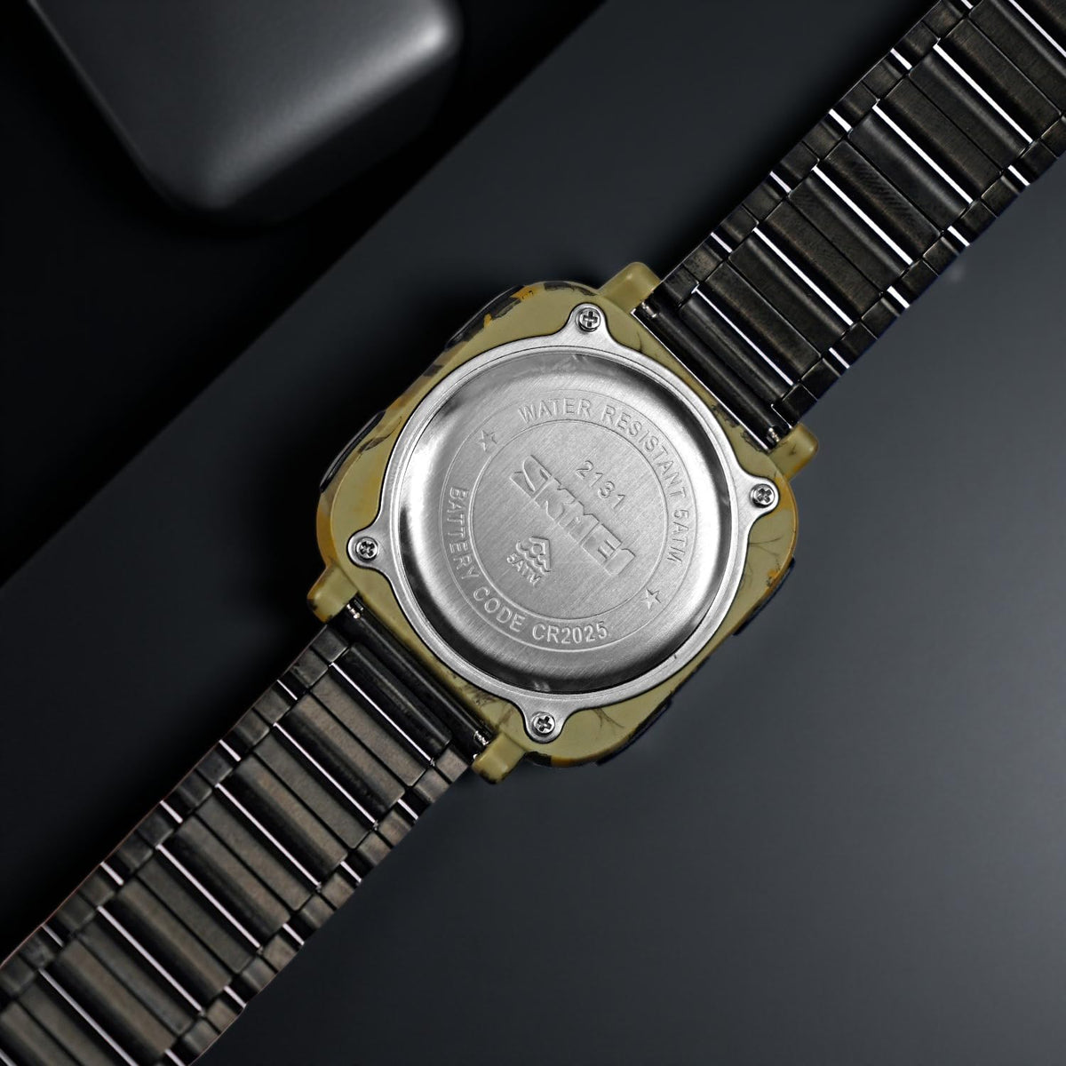 Digital Watch for Kids with Black Stainless Steel Strap and Round Dial for Casual & Formal Wear