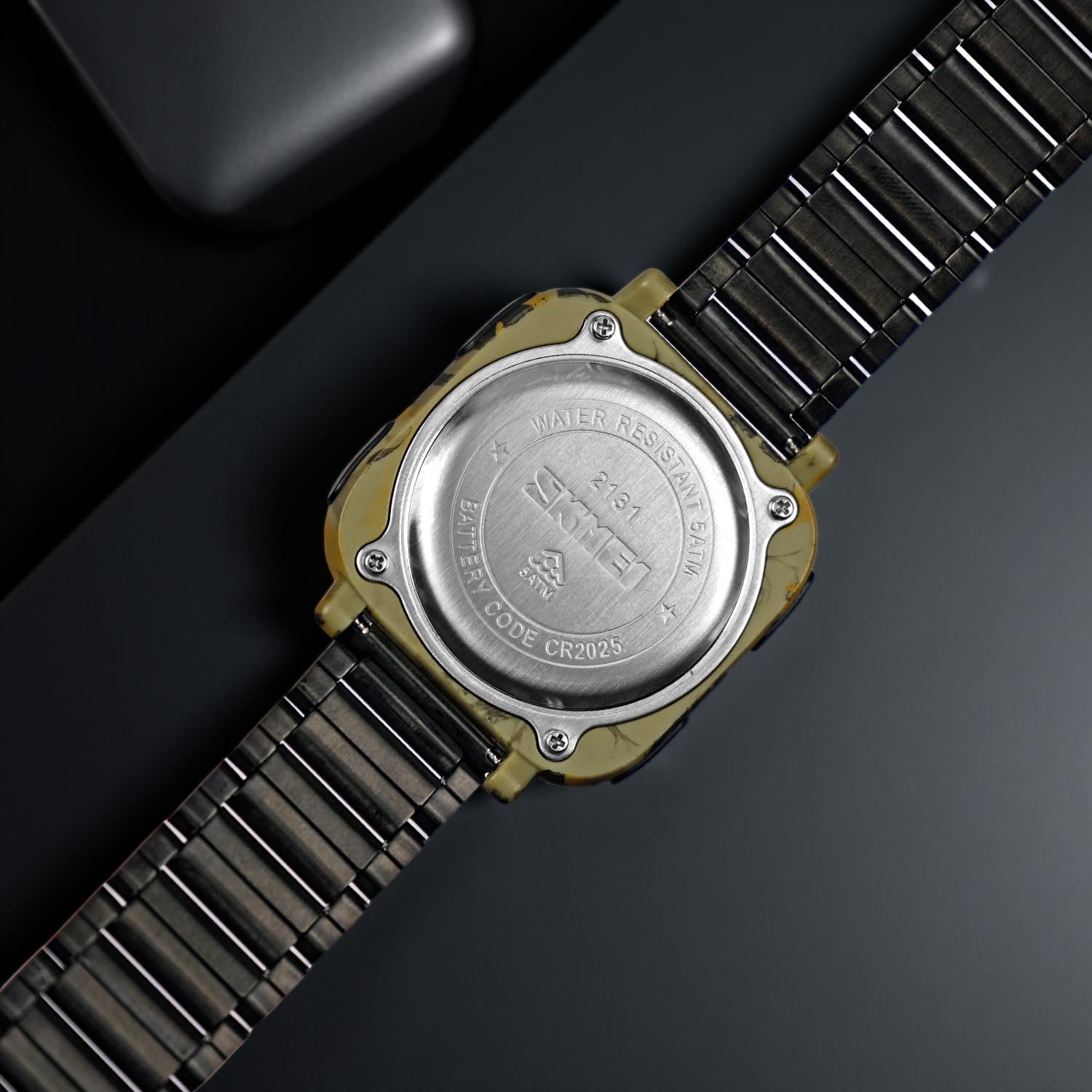 Digital Watch for Kids with Black Stainless Steel Strap and Round Dial for Casual & Formal Wear