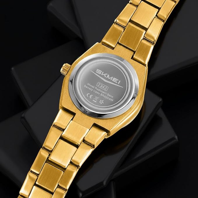 Elegant Crystal Accent Analog Watch for Women