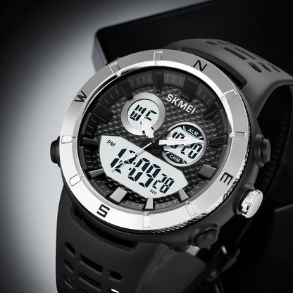 Premium Rugged Sports Watch Dual Display Tactical Wristwatch
