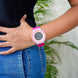 Digital Watch for Kids with Rose Red Polyurethane Strap and Round Dial for Casual & Formal Wear