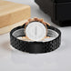 Analog Watch for Men with Black Stainless Steel Strap and Round Dial for Casual & Formal Wear