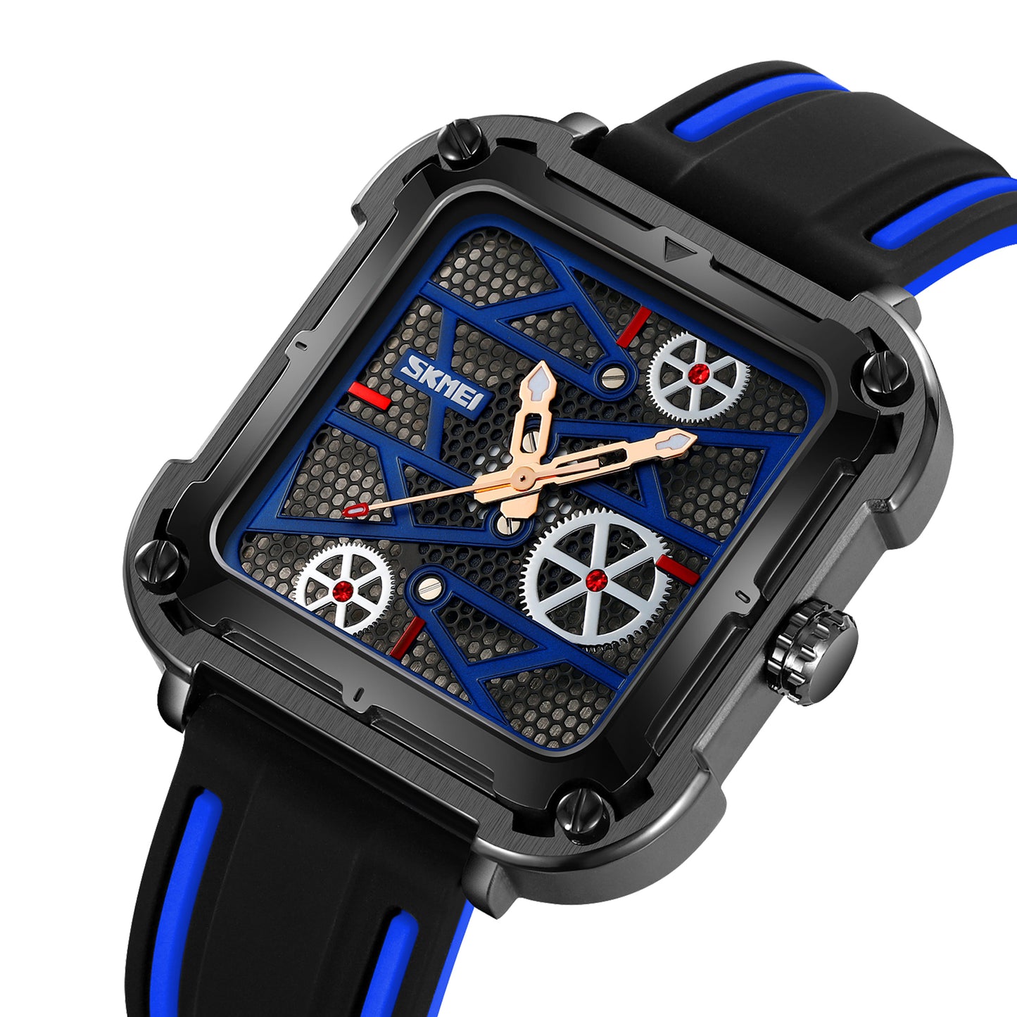 Skmei Quartz Analog Dial Silica Gel Strap Watch for Men - 9363