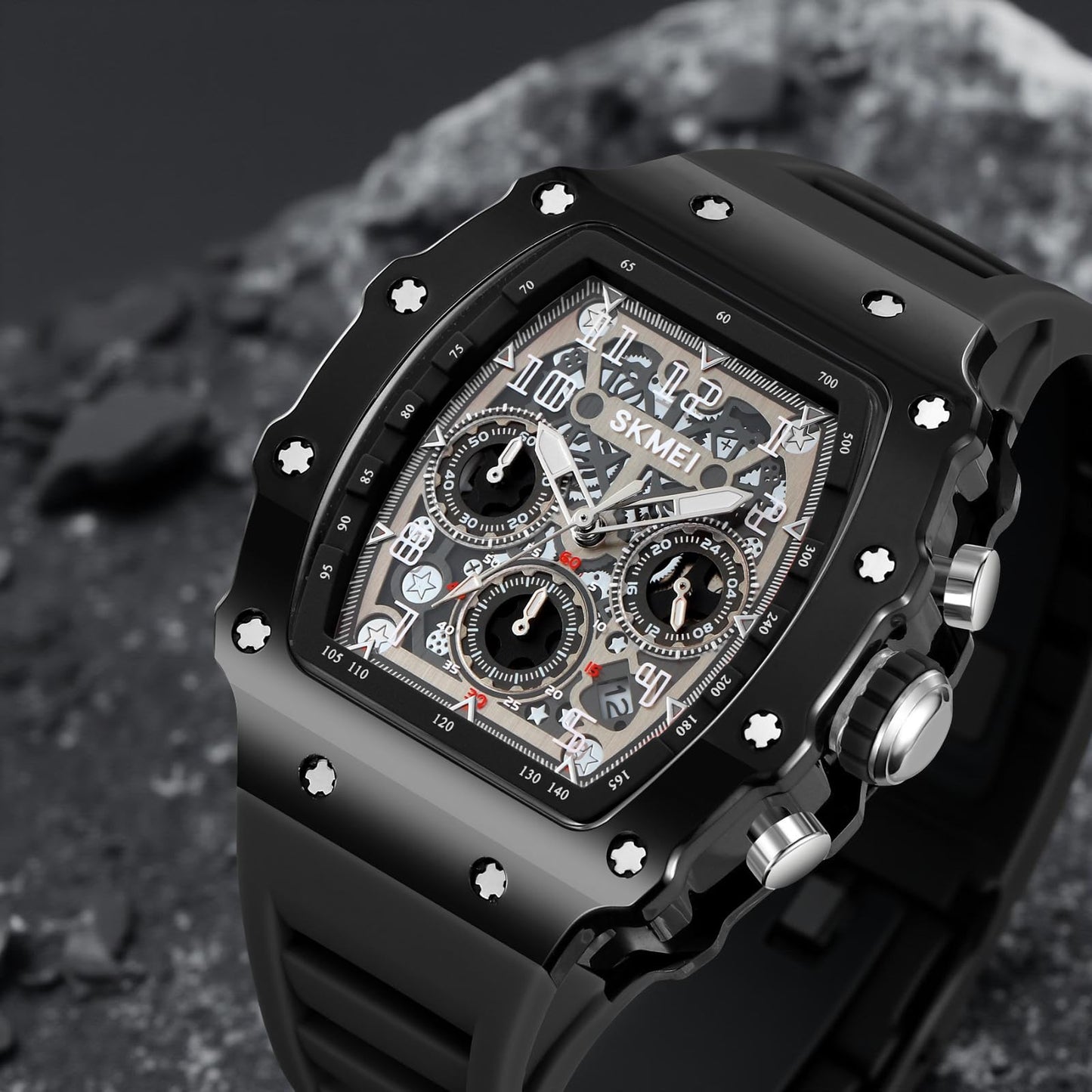 Luxury Skeleton Dial Wrist Watch for men