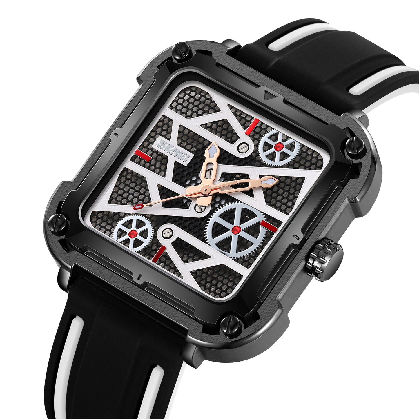 Skmei Quartz Analog Dial Silica Gel Strap Watch for Men - 9363