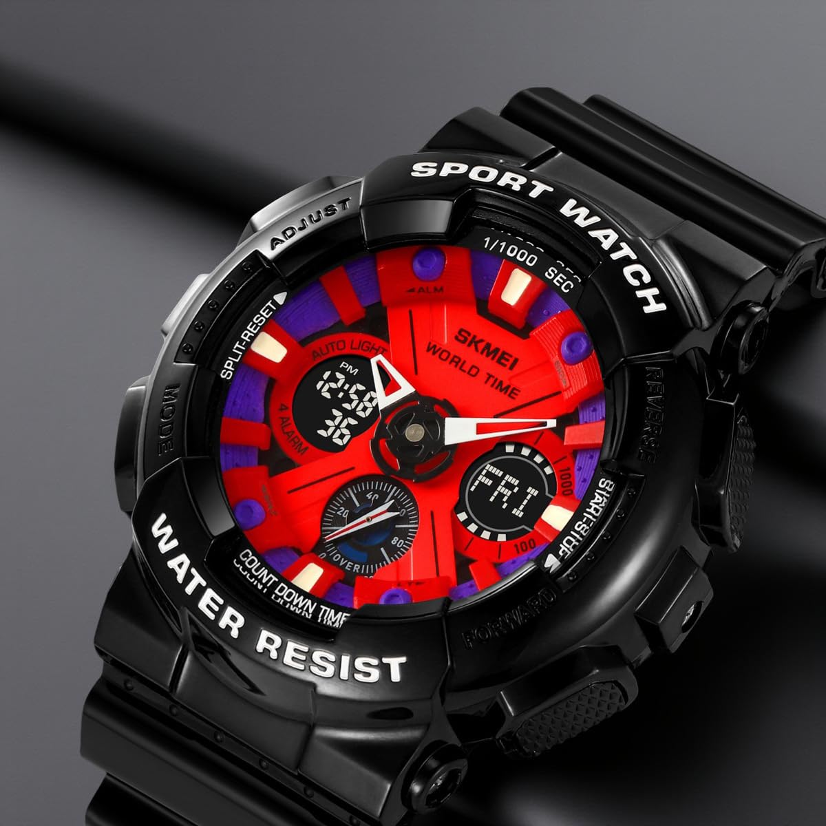 Premium Tactical Chronograph Rugged Analog & Digital Sports Watch