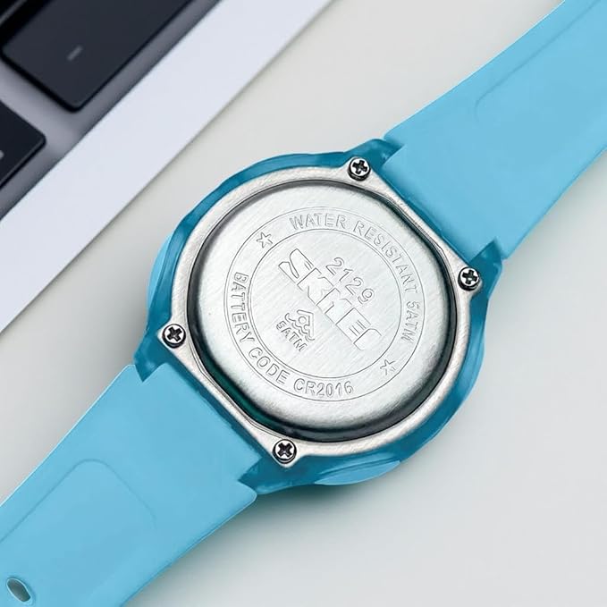 Digital Sports Watch – Red Strap, 50M Water Resistant, Alarm & Stopwatch