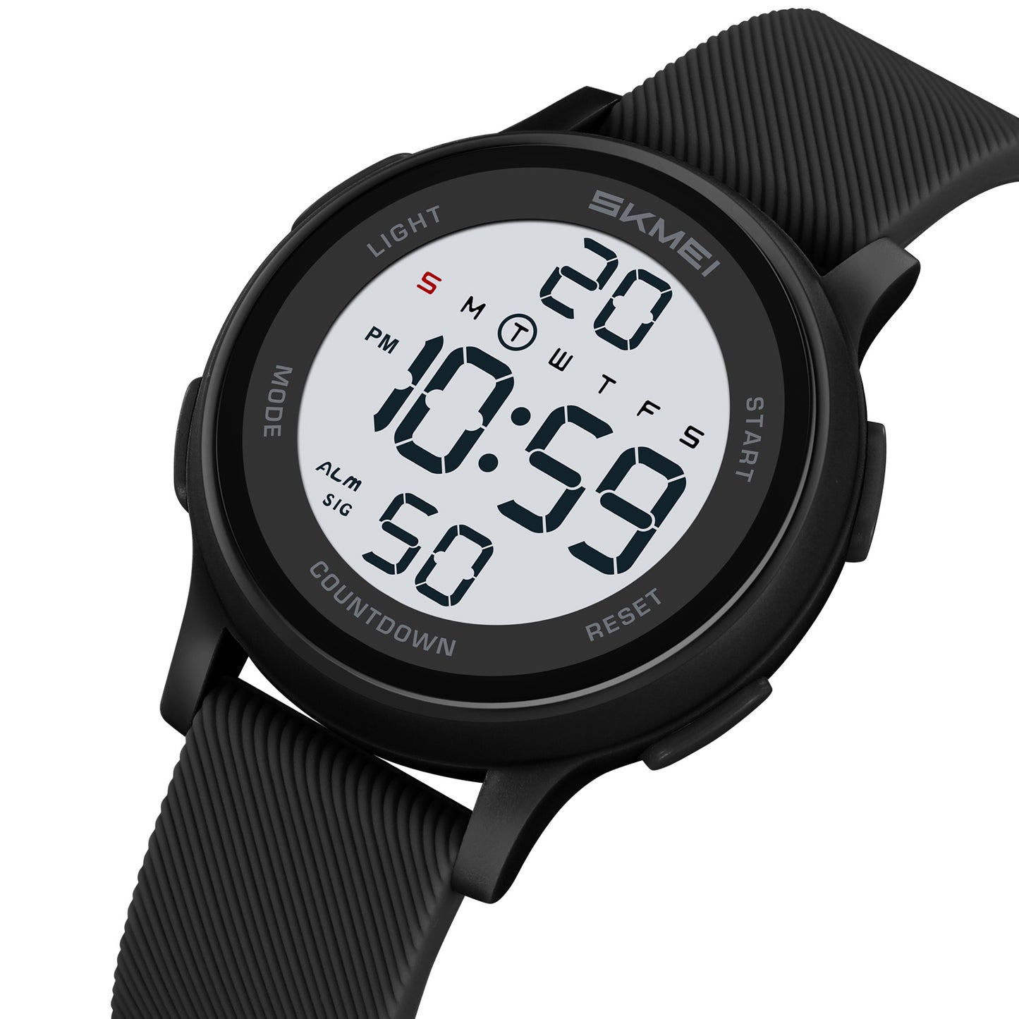 Skmei Digital Dial Silica Gel Strap Watch for Kids - 2427