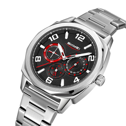 Skmei Quartz Analog Dial Stainless Steel Strap Watch for Men - 9350