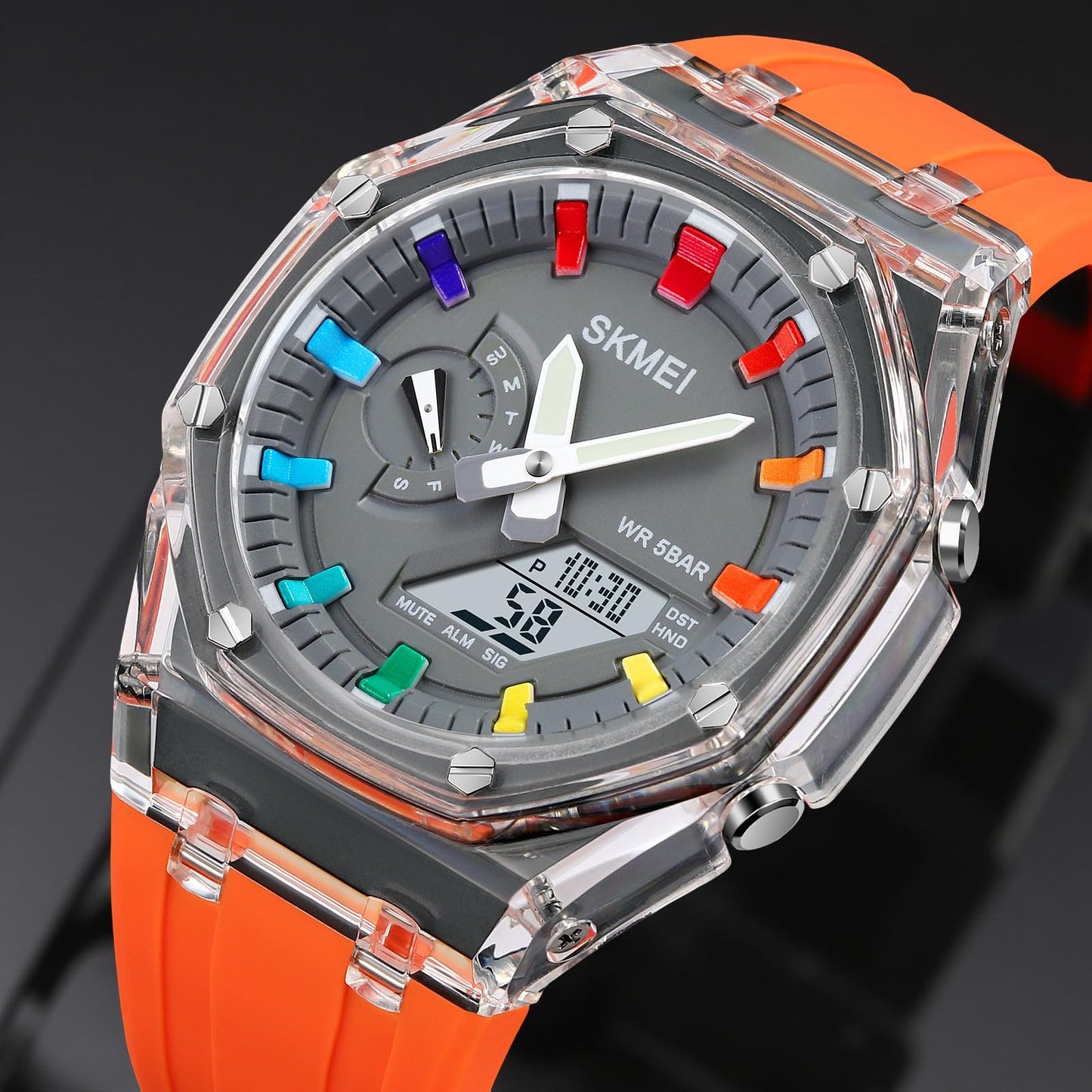 Analog Digital Watch Multi Function Sports Watch with LED Display, Alarm, Stopwatch & Durable Strap