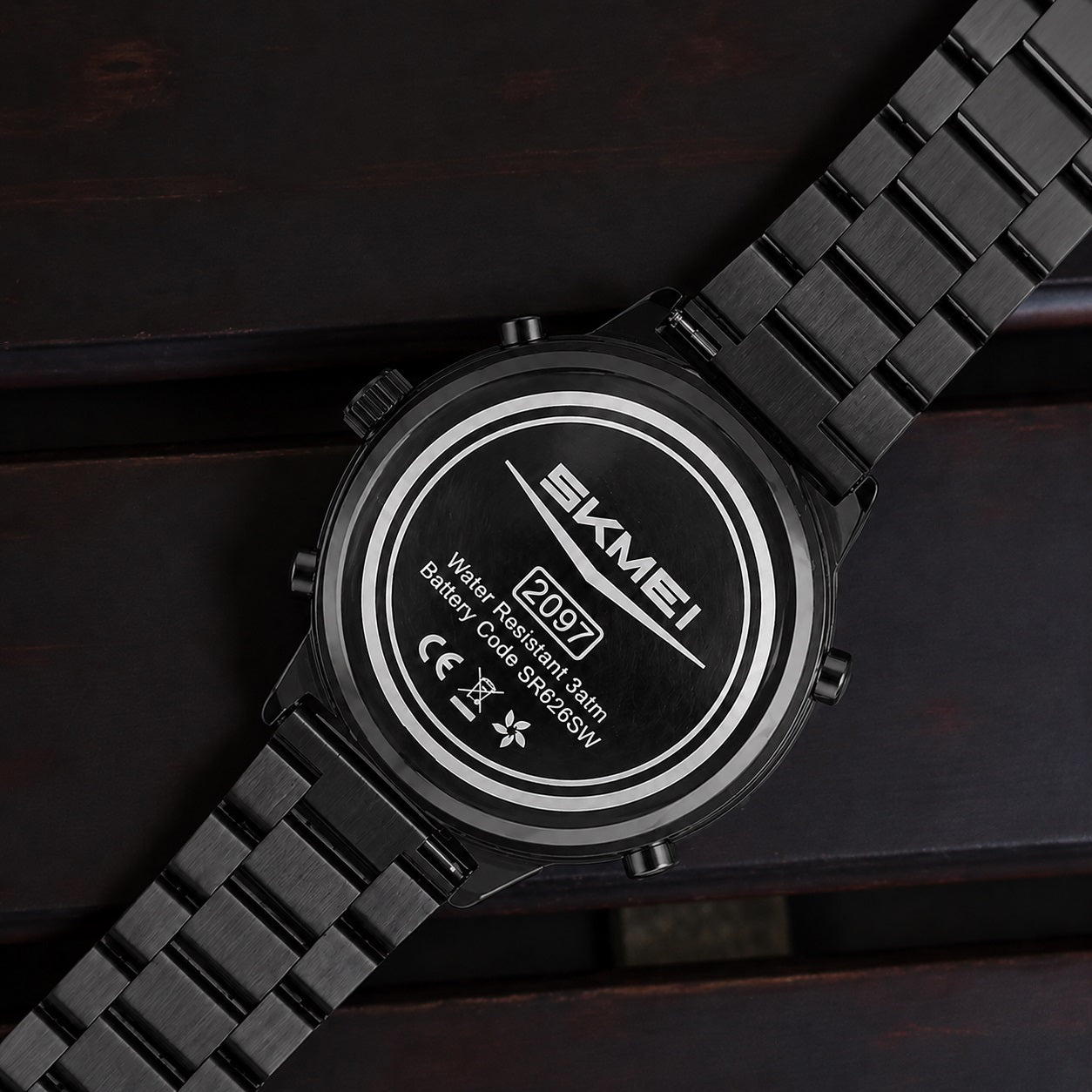 Digital Watch with Stainless Steel Strap for men