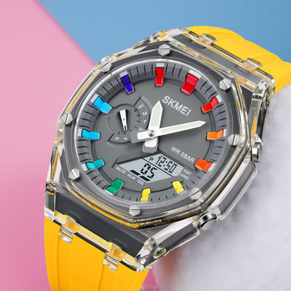 Analog Digital Watch Multi Function Sports Watch with LED Display, Alarm, Stopwatch & Durable Strap