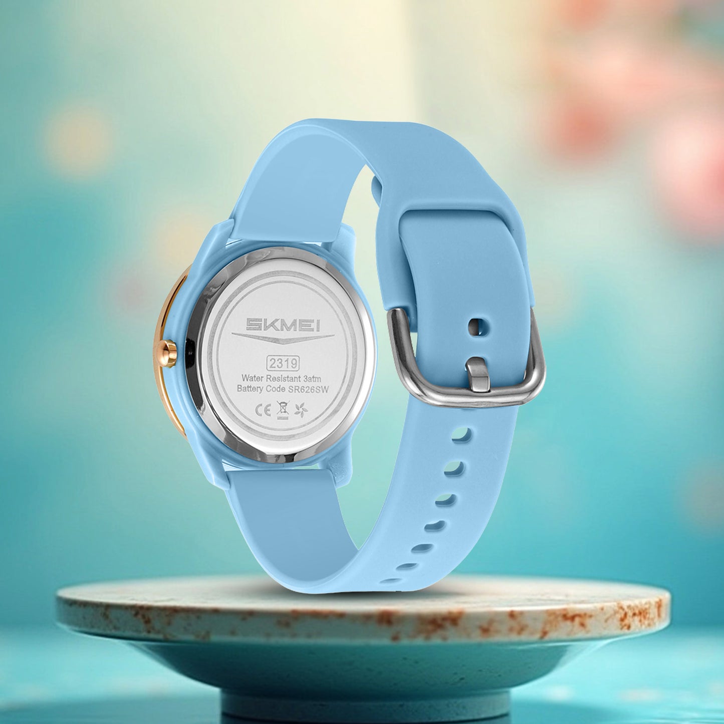 Skmei Quartz Analog Dial Silica Gel Strap Watch for Women - 2319