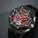 Analog Watch for Men with Black Silicone Strap and Round Dial for Casual & Formal Wear