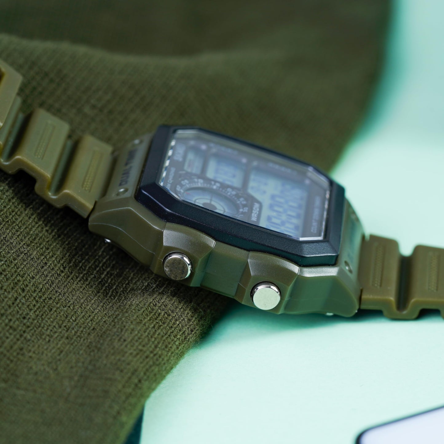 Stylish Digital Multi Function Watch for Men with Dual Time Alarm Stopwatch Luminous Display and Durable Strap