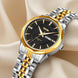 Analog Watch for Women with Silver-gold Stainless Steel Strap and Round Dial for Casual & Formal Wear