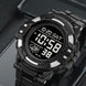 Digital Watch for Men with Black Polyurethane Strap and Round Dial for Casual & Formal Wear