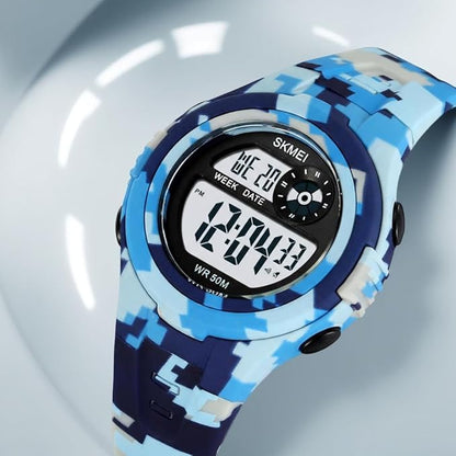 Digital Sports Wrist Watch with Alarm and Chronograph for kids