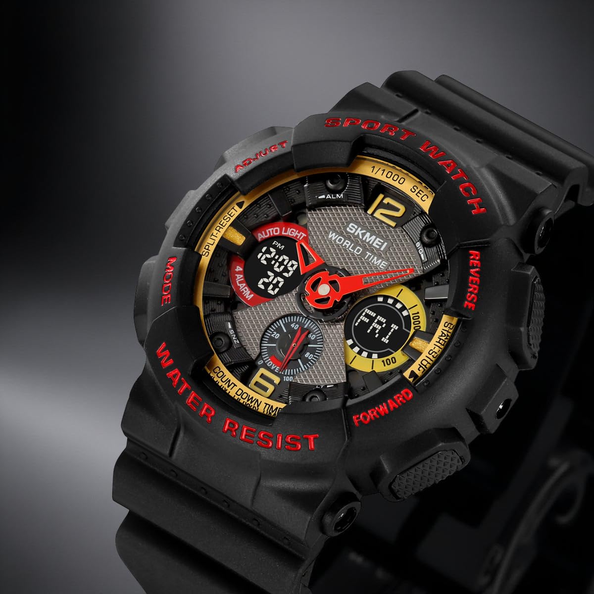 Premium Tactical Chronograph Rugged Analog & Digital Sports Watch